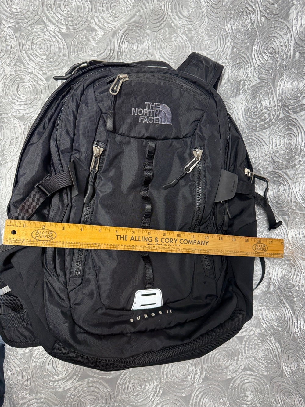 The North Face Black Backpack with Silver Logo - Picture 13 of 15